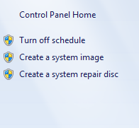 Windows 7 - Create a system repair disc item