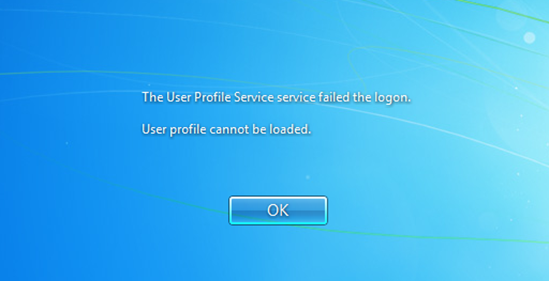 User Profile Disappeared In Windows Vista