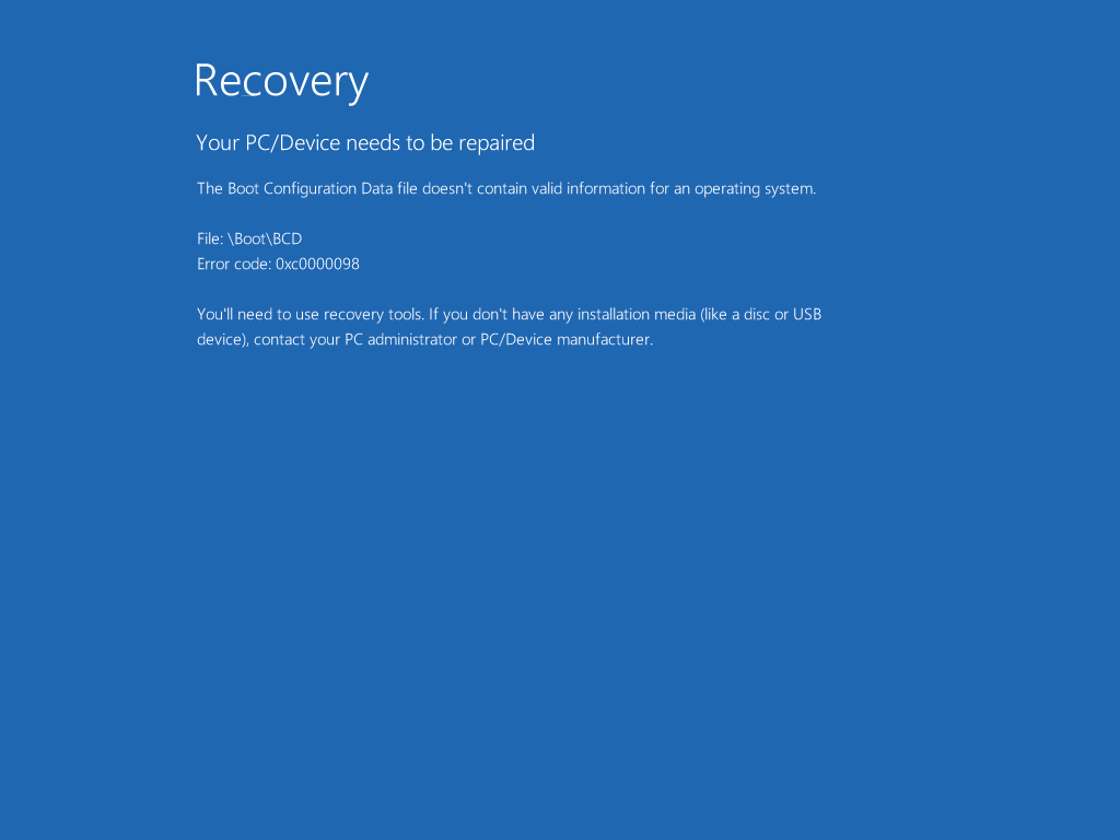 Windows Vista Usb Boot Repair