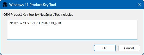 Windows 11 embedded product key utility