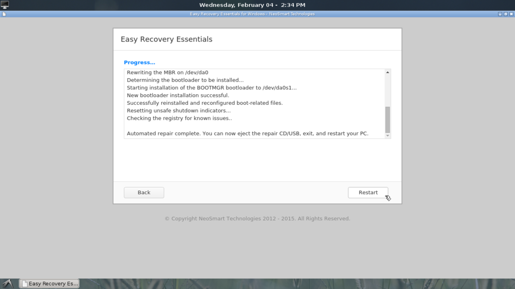 easy recovery essentials windows 10 free trial