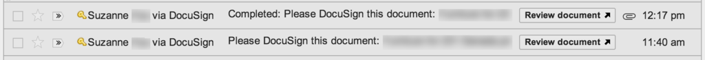 Gmail DocuSign Integration