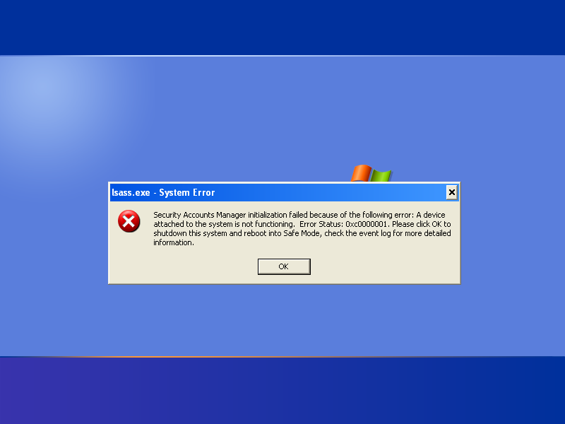 windows xp fail sound