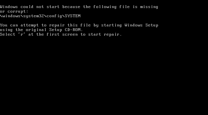 la configurazione di avvio è danneggiata durante Windows 7