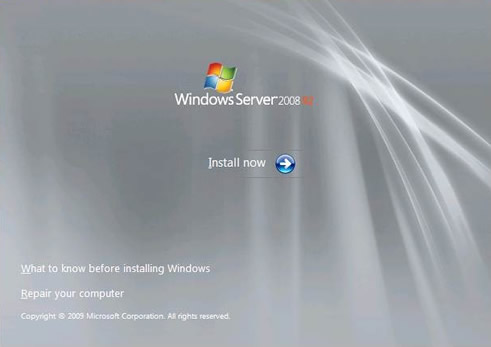 Windows Server 2008 - Repair your computer