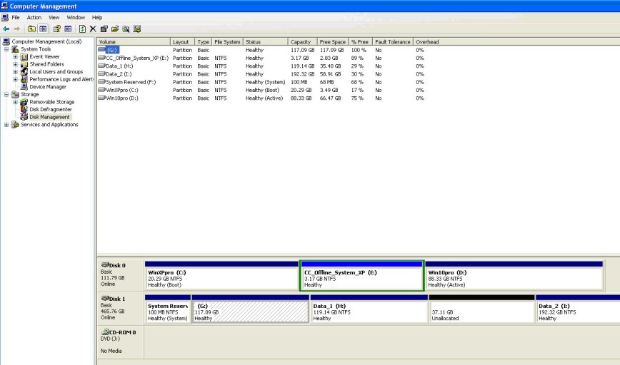 Windows disk management - booted to WinXP.jpg