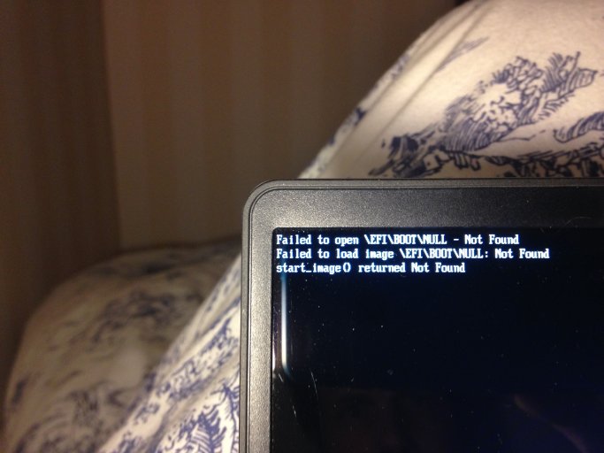 install grub on usb error