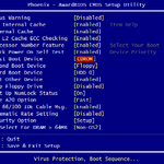 Phoenix Award BIOS Boot Select