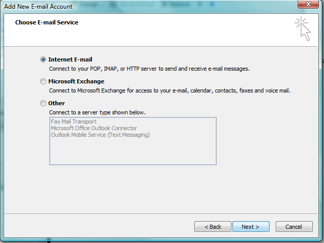 Setting Up Hotmail With Microsoft Outlook