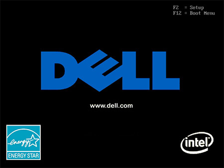 Écran BIOS Dell affichant des options spéciales
