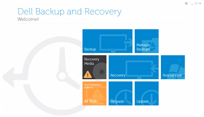 upgrade dell backup and recovery windows 8.1