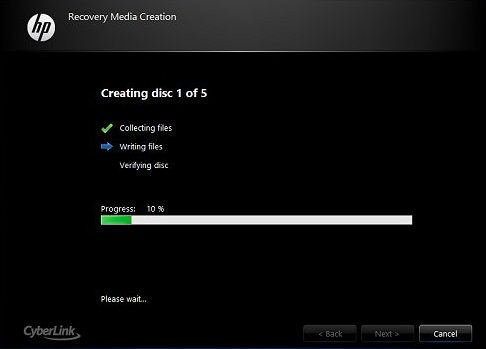 Creating the disk if you have a HP desktop