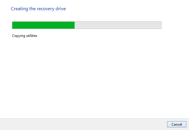 Windows 8 - Create disc progress bar