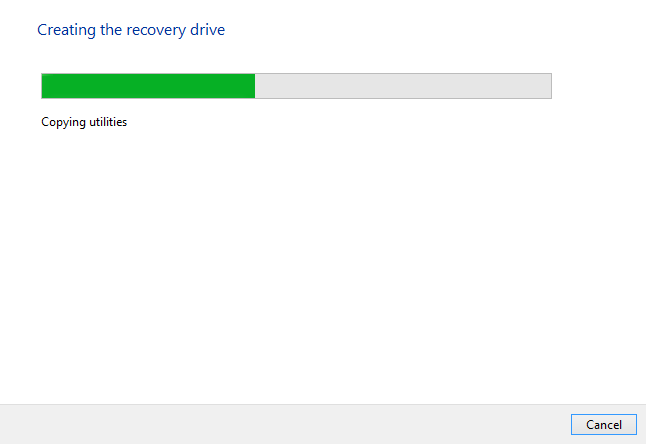 Windows 8 - Créer une barre de progression du disque