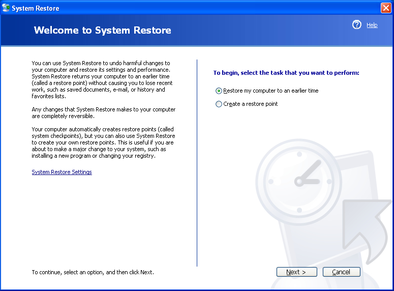 Windows System Restore – Guide for Windows XP, Vista, 7, 8, 10