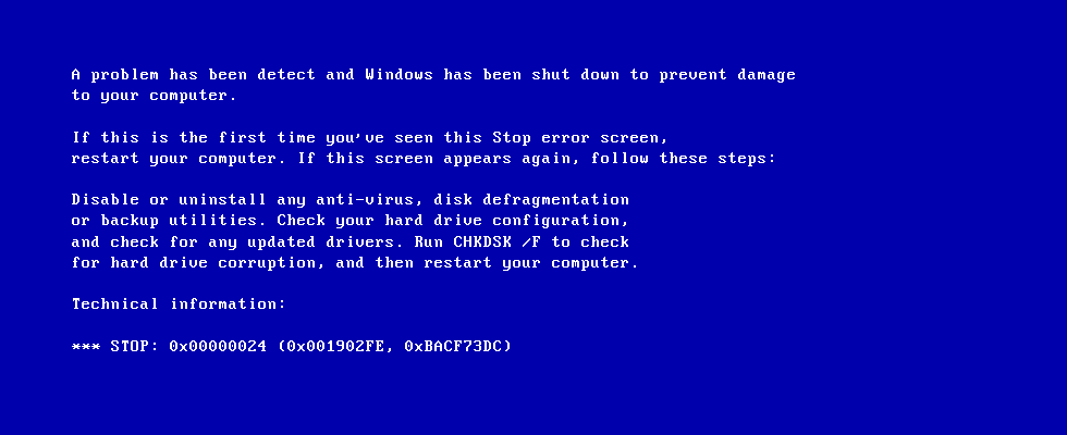 Fix Blue Screen of Death (BSoD) Errors in Windows 7