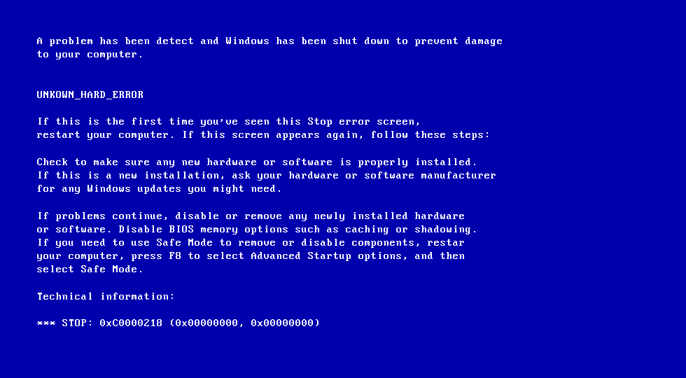 lenovo blue screen memory management