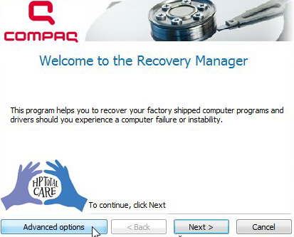 Vista Restore Disk Hp