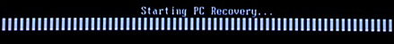 Starting PC Recovery Screen on a Compaq