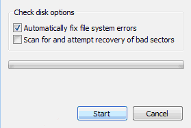 chkdsk - Check disk options