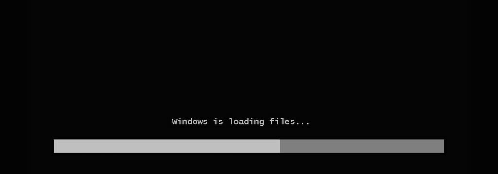 windows is loading files loop