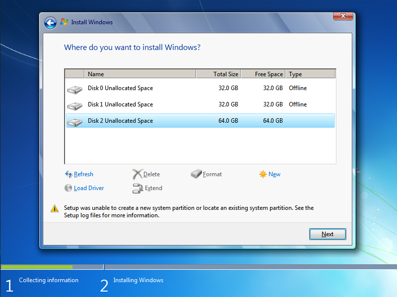 reparar uma partição confiável no Windows 7